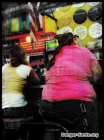 femme avec de l'obésité un surpoid