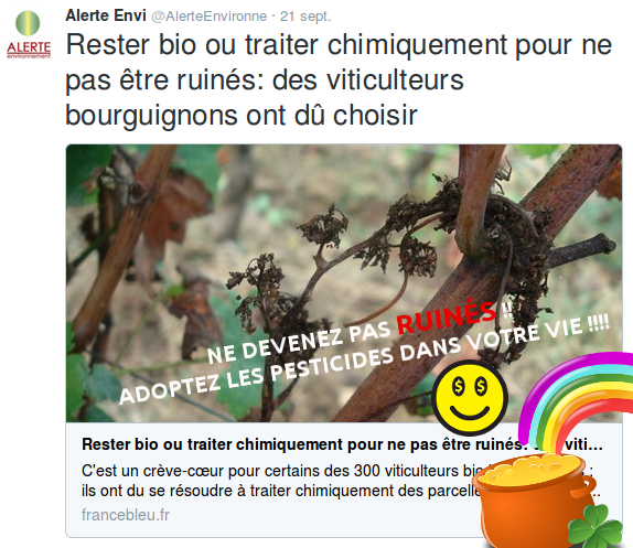 Pas ruinés grâce aux pesticides !